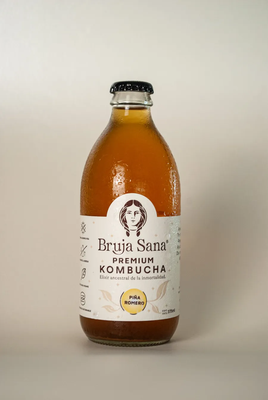 Kombucha Bruja Sana sabor Piña Romero
