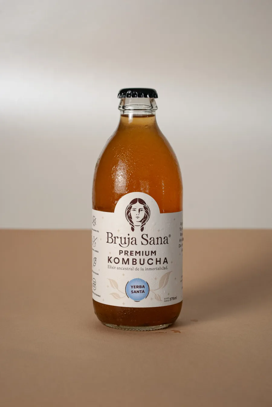 Kombucha Bruja Sana sabor Yerba Santa