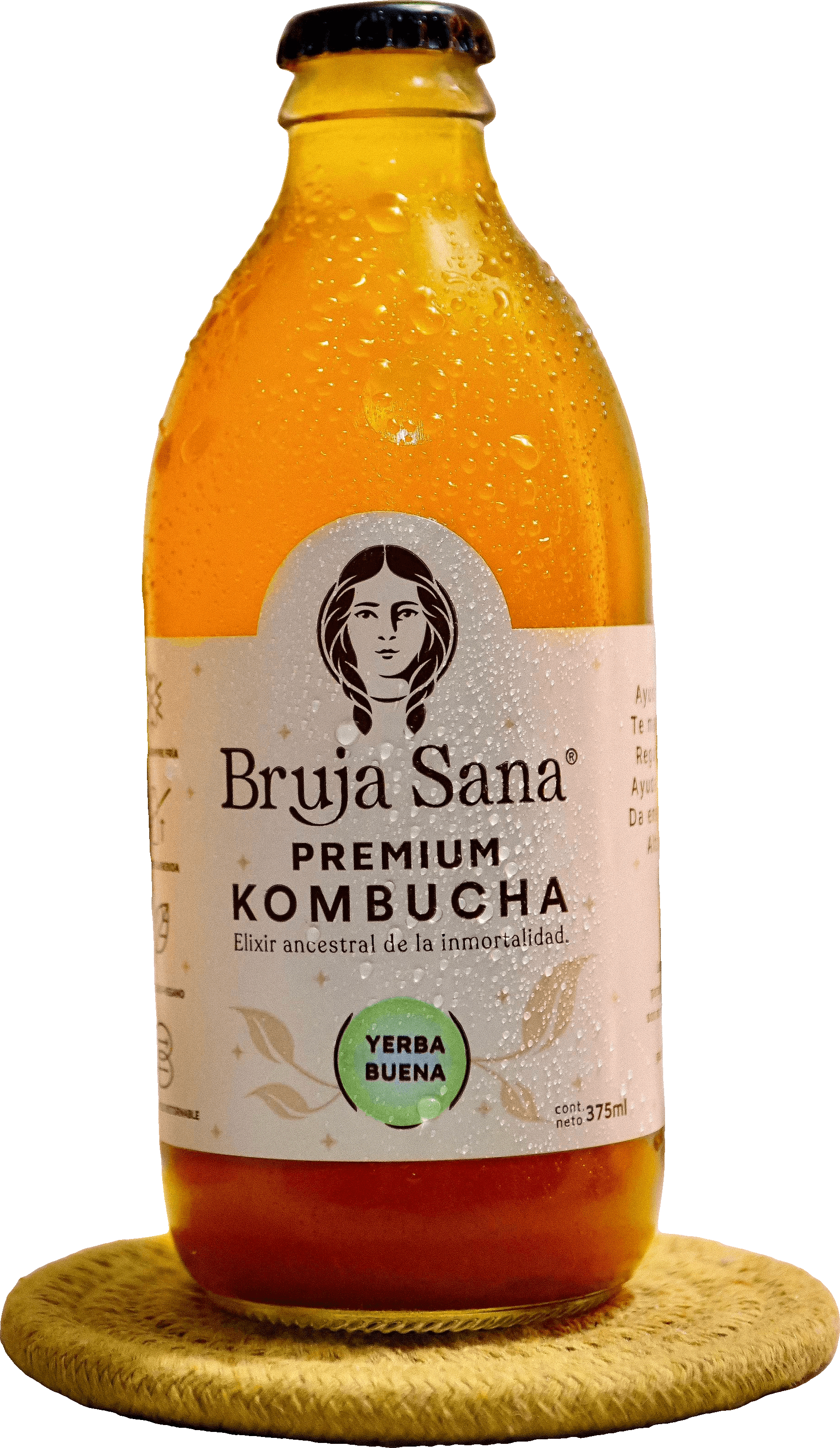 Kombucha Bruja Sana sabor Yerba Buena