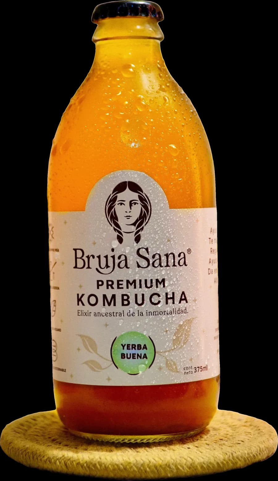Kombucha Bruja Sana sabor Yerba Buena