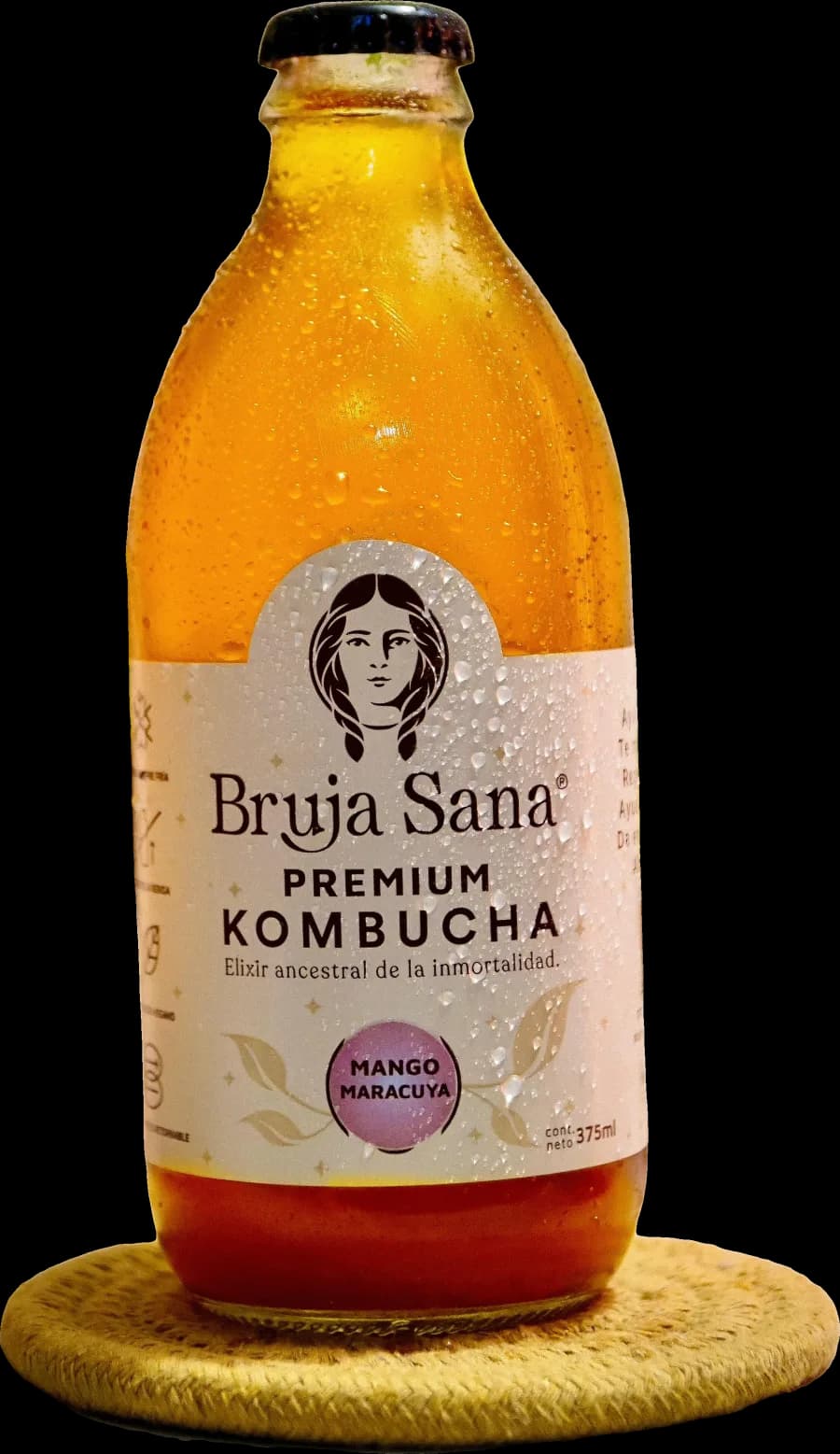 Kombucha Bruja Sana sabor Mango Maracuyá